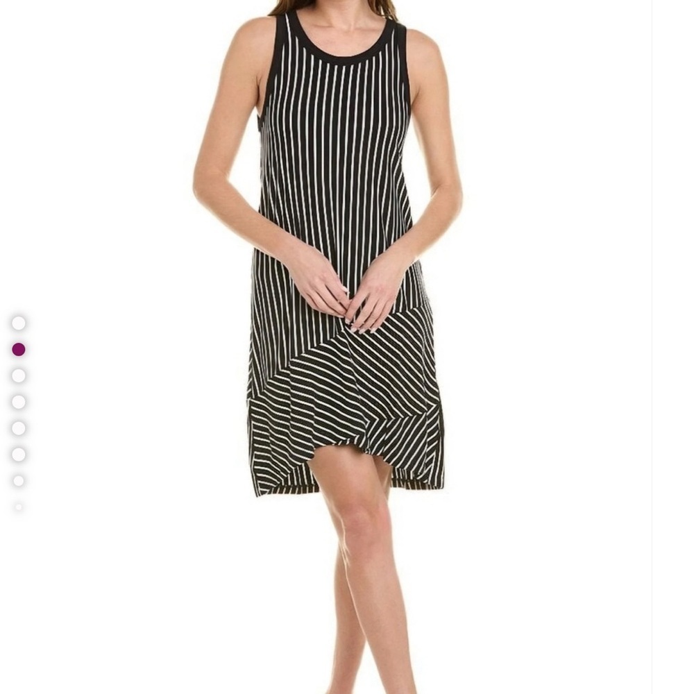 Cabi Wink Striped Dress Size‎ Small EUC High Low